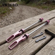 [AWHAO] Quick Release Skewer Lightweight Two Wheeler Quick Release Skewer Black