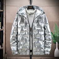 Glossy down Jacket Men's Short Couple Men's and Women's Same Fashion Cross-Border Warm Jacket Stall 