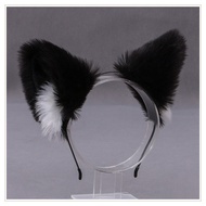 【No-profit】 Lolita Cosplay Cat Ears Headband Anime Dance Party Costume Wolf Ear Plush Hairband Girls