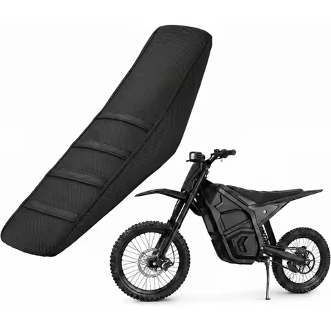 Soft Seat Cover For Yozma Ebike Motorcycle Electric Dirt Bike Stripe Non-Slip Cushion Cover In 10