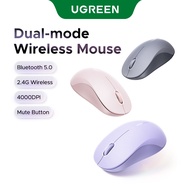 UGREEN Wireless Mouse 3-Button Silent 2.4G with USB Mini Receiver 4 Level DPI Settings 4000DPI Bluet