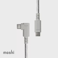 Moshi Integra™ 強韌系列 USB-C to USB-C 90度彎頭 (240W/480Mbps) 充電/傳輸編織線 (1.5M)