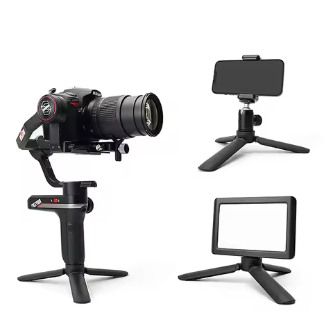New For OSMO Mobile 3/OM 4 Tripod Stand,Mini Tripod Stand W 1/4'' Screw For OSMO 4 3 2 Pocket 2 Zhiy