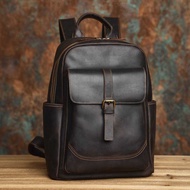 Men's backpack - Genuine garut leather bag