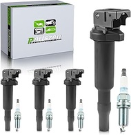 partszen UF592 UF506 UF515 Set of 4 Ignition Coil & Iridium Spark Plug Fit for BMW 228i 320i 328i xD