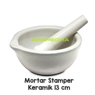 Mortar 13cm Ceramic Medicine Pounder/Martyr Stamper 13cm Ceramic Medicine Grinding Tool