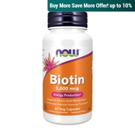 Now Foods, Biotin, 5000 mcg, 60 Vcaps