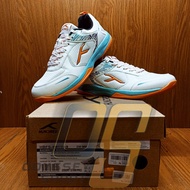 HUNDRED COURT STAR PRO Junior & Adult Badminton Shoes Size 33-45 (White/ORANGE/Blue) 100% Original