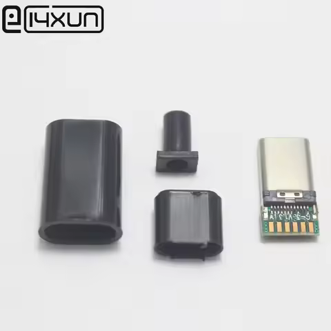1set DIY 8pin USB-C USB 3.1 Type C USB-C Male Welded Plug Connector Charging type with PCB Board 56K