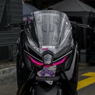WINDSHIELD NMAX TURBO NEO 2024 STANDARD SHORT MODEL NMAX TURBO VISOR STANDARD FLAT MODEL NMAX TURBO 