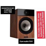 Fyne audio F301 loudspeakers (pair) + FOC cable worth RM680