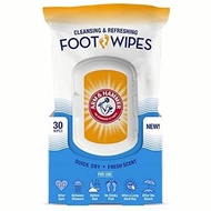 Arm & Hammer Cleansing & Refreshing Foot Wipes 手鎚牌 足部清潔清爽濕紙巾 30片 【856145006335】