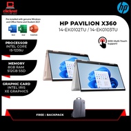 HP PAVILION X360 14-EK0102TU/EK0103TU (I5-1235U, 8GB, 512GB SSD, 14.0" FHD TOUCH, W11, H&S)