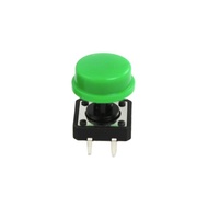 Tactical Tact Switch Push Button B3F 4055 12x12x7.3mm + Free Cap Green