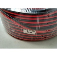 PROMO TERBATAS MERAH HITAM KABEL SERABUT NYZ 2 X 100 90M 1ROLL LISTRIK AUDIO SPEAKER TERMURAH