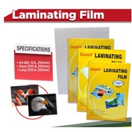 ♞,♘Short / A4 / Long QUAFF Laminating Film 125micron & 250micron Hot Laminating Film (100 sheets)