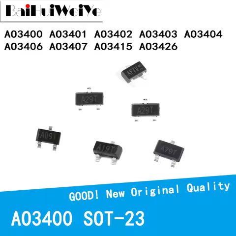 50PCS/LOT SI2301 SI2302 AO3400 AO3401 AO3402 AO3403 AO3404 AO3406 AO3407 AO3415 AO3426 A1SHB A2SHB S