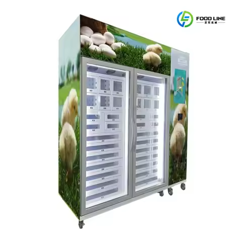Fresh Egg Vending Machine Refrigerated Locker Vending Machine with 22' Inch Touch Screen and Card Re