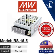 [Luminense] Mean Well Power Supply RS-15-5 15W 5V 3A Power supply Auotmation  100% Original Meanwell