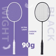Badminton Racket Free 3 Balls Carbon Full Fiber Racket 4U G5 24lbs Carbon Raketa 1PC