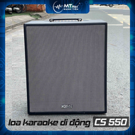 Loa Di Động ACNOS CS550 công suất 300w tặng kèm 2 micro không dây thiết kế bọc da sang trọng đẳng cấ