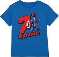 Marvel Men's T-Shirt, royal, 7-8 Jahre