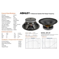 Ashley MR 128 Original 12 inch Component Speaker ASHLEY MR-128 Mid Range Transducer