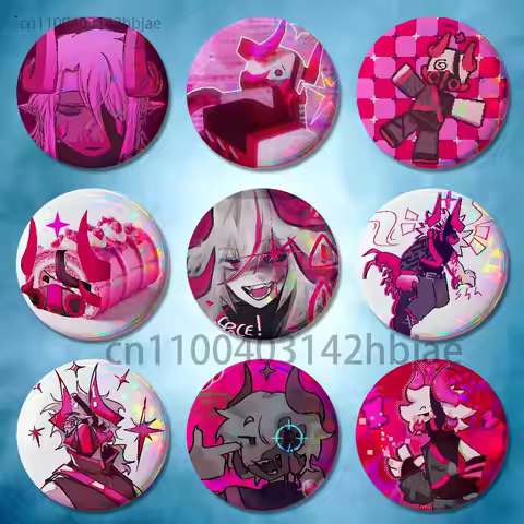 S-Subspace Valk P-PHIGHTINGS 32mm 58mm 75mm 44mm 25mm Anime Badges Brooches DIY Pins Decorations Bir