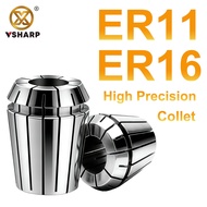 HRC40° CNC ER11 ER16 Collet 3mm-10mm Elastic Collet Chuck Engraving Machine Parts CNC Lathe Elastic 