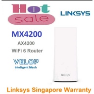 Linksys MX4200 Velop Tri-Band AX4200 Mesh Router (1 Pack of AX4200) - Linksys Singapore Warranty