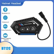 Bluetooth 5.3 Motorcycle Headset IP67 Waterproof Headset Noise Cancellation MP3 Music Player Wireless Speaker