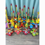 Children Toddler Trolley Airplane Toys Trolley 1-2 Years Old 3 Years Old Walker Single-Pole Bell Stroller Baby Toys