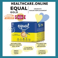 EQUAL GOLD CRUNCHY SUGAR REPLACEMENT 40G (50 STICKS) - ZERO KCAL