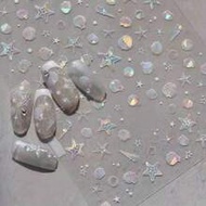 5D Nail Art Stickers, Shell Nail Art Stickers, 5D Nail Art Decals, Ultra-Thin Transparent Gel Nail A