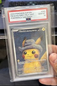 PSA 10 Pikachu with Grey Felt Hat 085 Pokémon x Van Gogh card