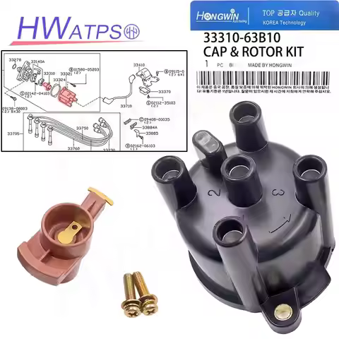 33310-63B10 Distributor Cap and Rotor Kit For Suzuki Swift Vitara Baleno Alto G13A G13BA G16A G16B G