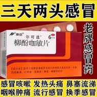 Erkeshi Willow Phenolic Coffee Sensitive Tablets 6 Pieces/Box Serious Cold Medicine Snot Sneezing Wi