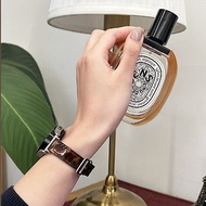 Patent enamel Italian genuine leather strap for Apple Watch Galaxy Watch