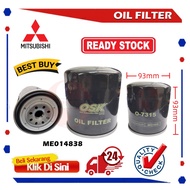 S2U Oil Filter Mitsubishi O-7315 ME014838 26320-41402 LF3524 Penapis Minyak Hitam Kereta