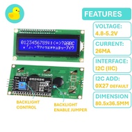 1602 16x2 Character IIC I2C LCD Display Module