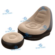 Sofa Santai Angin Sofa Minimalis Dengan Sandaran Kaki Sofa Tiup Free Pompa/sofa angin santai dewasa/