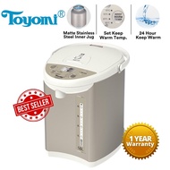 Toyomi 5.0L Micro-com Electric Airpot Hot Water Dispenser with 4 Temperature Settings 45°C/55°C/65°C/85°C EPA 6650