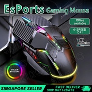 【SG】Wired 6D Luminous Gaming Silent Mouse | 7 Colour Light Effect | 4-speed DPI adjustment | Mouse 0
