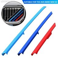 LOOKSHOW Car Front Grille Trim Three-color Strip Clips Front Fascia Decorative Strip Suitable for 20