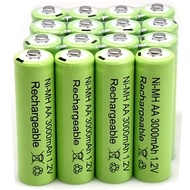 Rechargeable battery 4 OR 8 PCS AA 3000mAh AAA 1800mAh 1.2 V Rechargeable Battery NI-MH 1.2V batteri