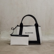 TAS BALENCIAGA BB CABAS BEIGE BLACK SHOULDER BAG 100% ORIGINAL