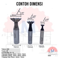 Dovetail End mill 45degree 45 degree endmill bird tail grooving