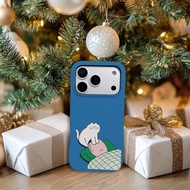 White cat steps on head Stylish printed 2-in-1 phone case Works with iPhone17 Pro Max/17 Pro/17 air/