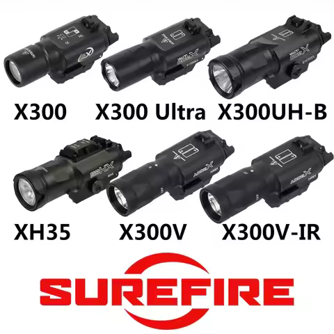 Tactical SureFire X300 Ultra X300V X300V-IR X300UH-B XH15 XH35 Pistol Gun LED Light Fit 20mm Rail Ai