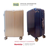 Koper DEFECT Navy dan Silver - 24 dan 20 inch Suitcase Hemkop Jiw